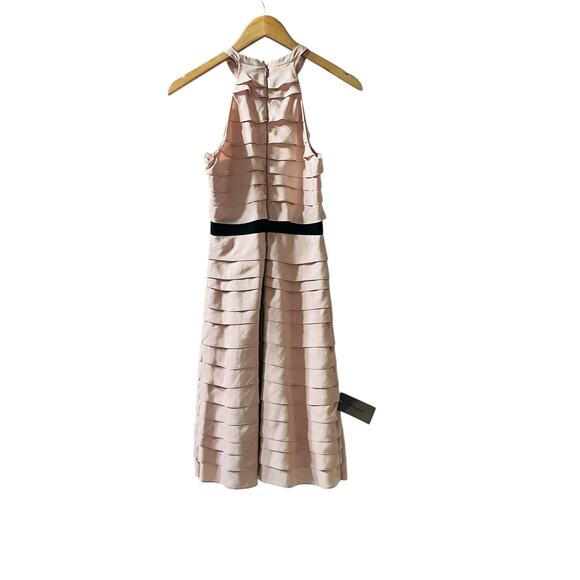 Bcbgmaxazria Madison Tiered Sleeveless Dress Size 0 NWT Pink - Picture 3 of 9